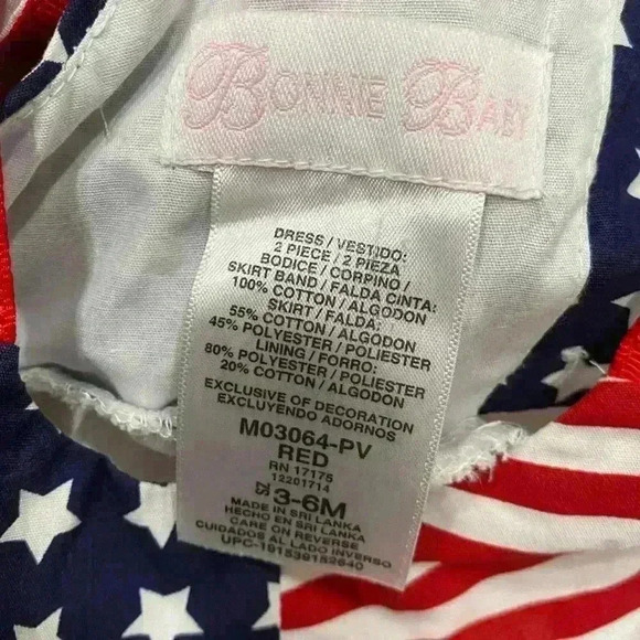 Bonnie Baby Patriotic Dress size 3-6 months - Picture 3 of 4